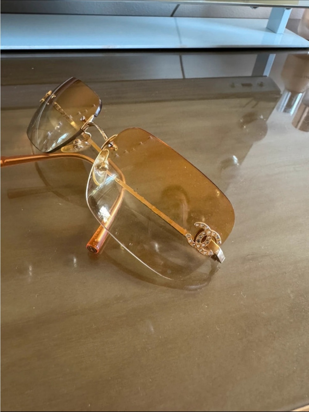 CHANEL Rimless Sunglasses
